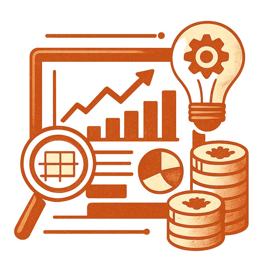 Market data analytics fundamentals illustration