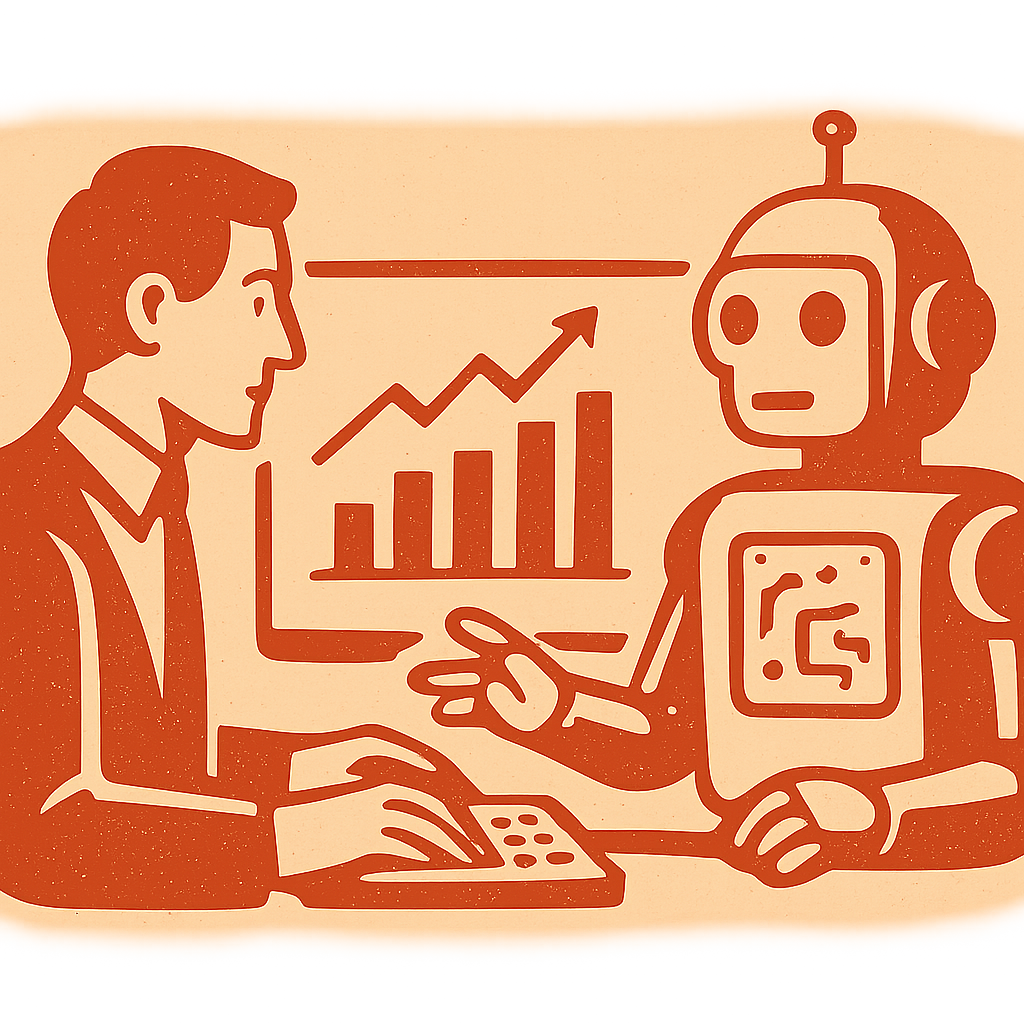 Artificial intelligence for data analysis illustration